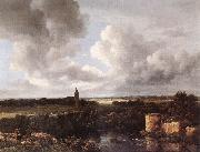 Jacob van Ruisdael An Extensive Landscape with Ruined Castle and Village Church china oil painting artist